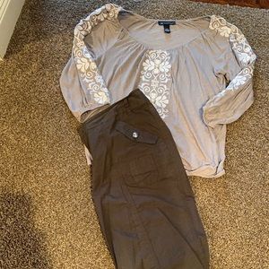 INC Capri pants and Top